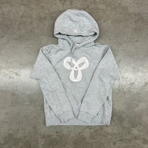 TNA Aritzia Hoodie Grey Logo Pullover Womens L‎
